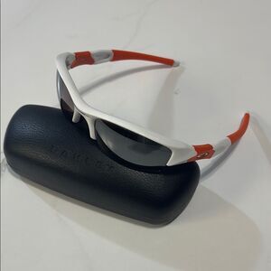 Oakley White and Red Sunglasses